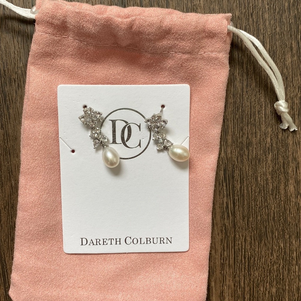 Dareth Colburn Pearl Earrings (bridal earrings)